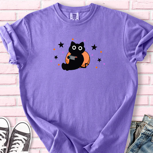 Cozy Black Cat T-shirt