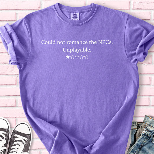 Missing NPC Romance T-shirt