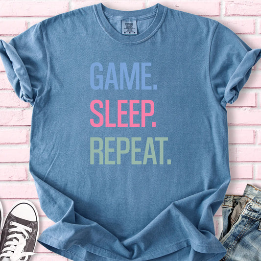 Game Sleep Repeat T-shirt