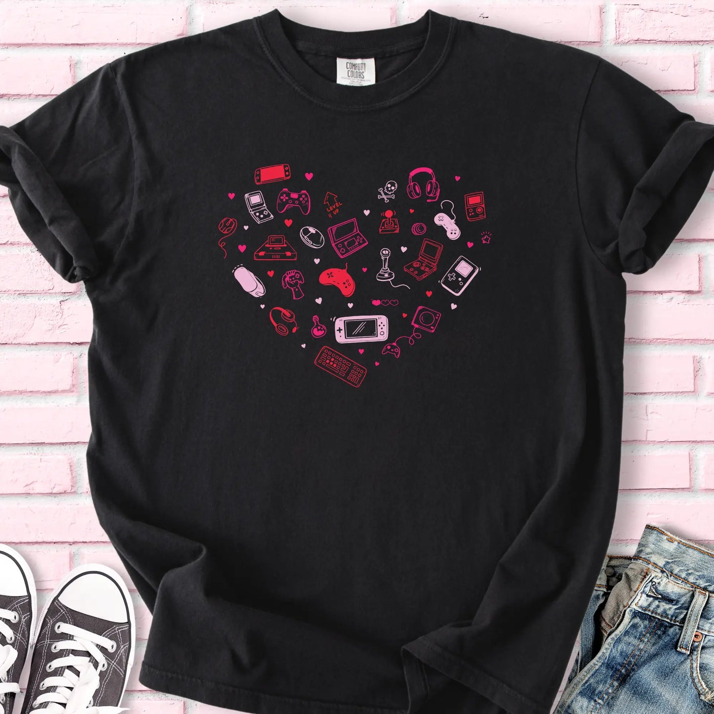 Valentine's Gaming Heart T-shirt