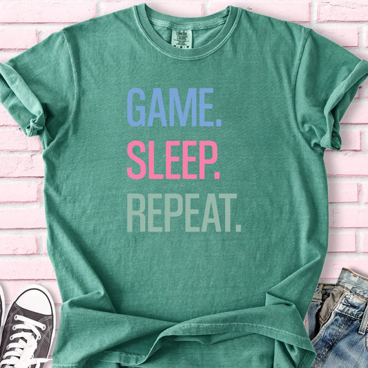 Game Sleep Repeat T-shirt