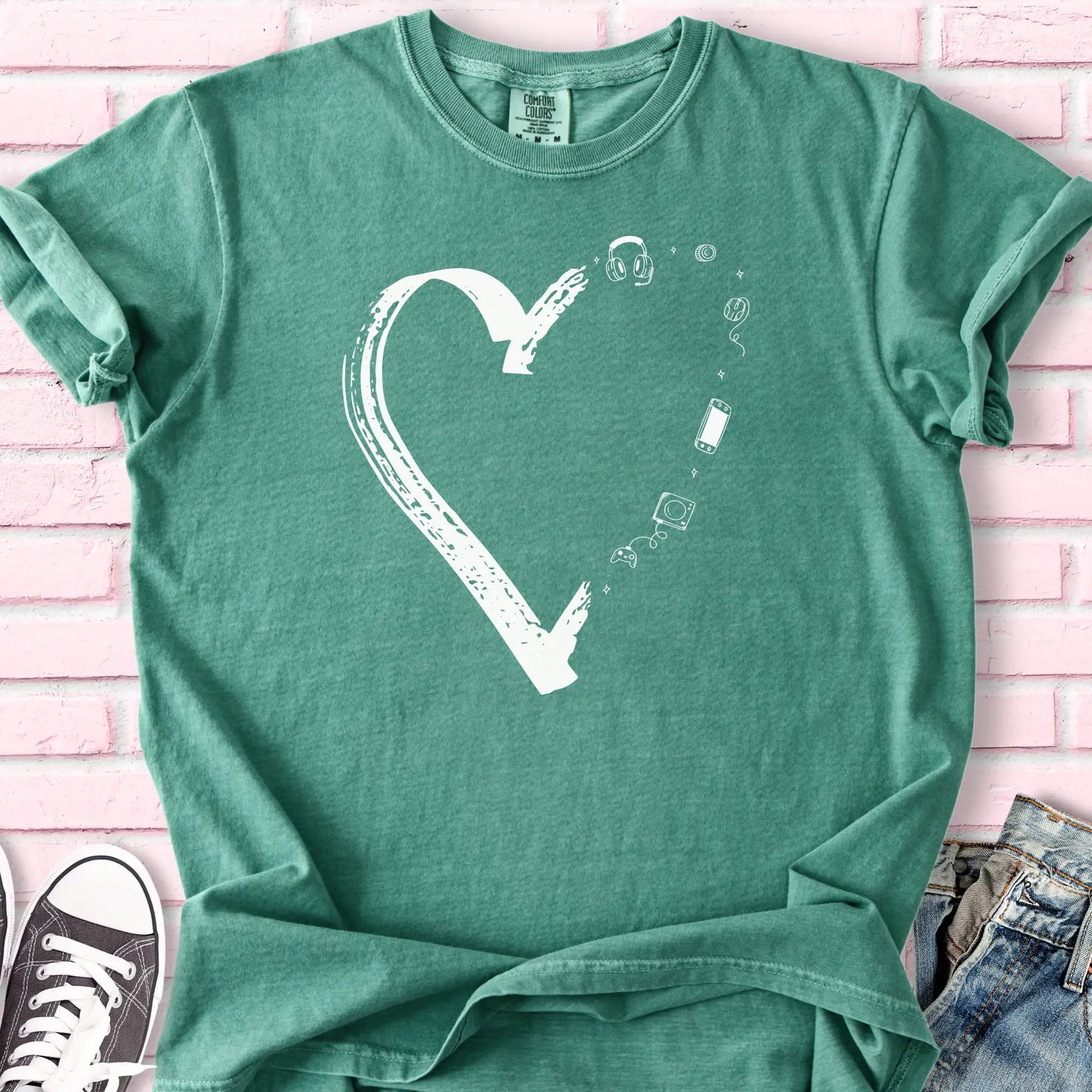 Gaming Semi Heart T-shirt