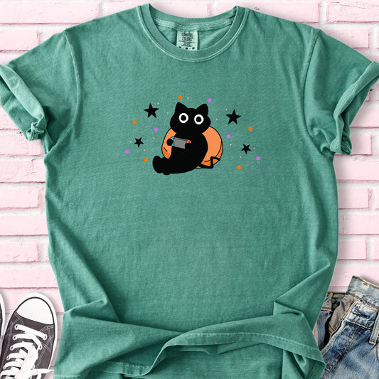 Cozy Black Cat T-shirt