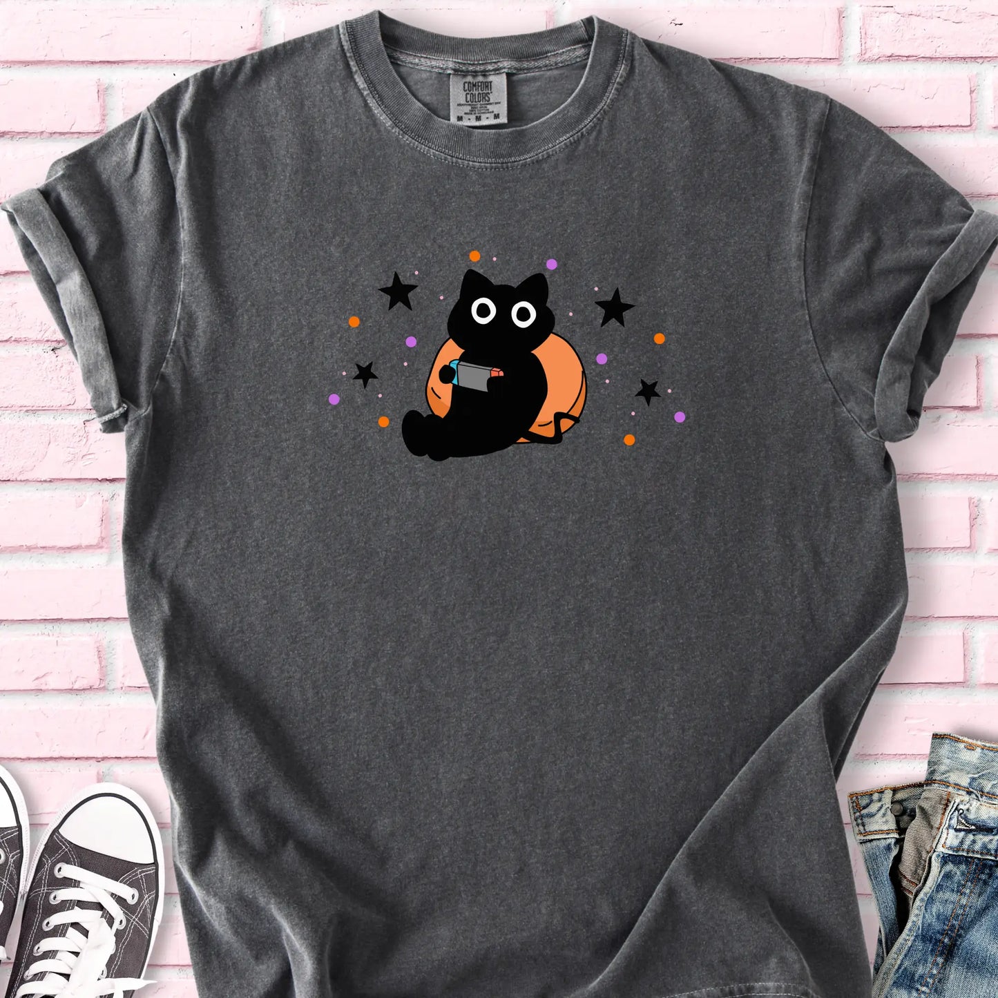 Cozy Black Cat T-shirt