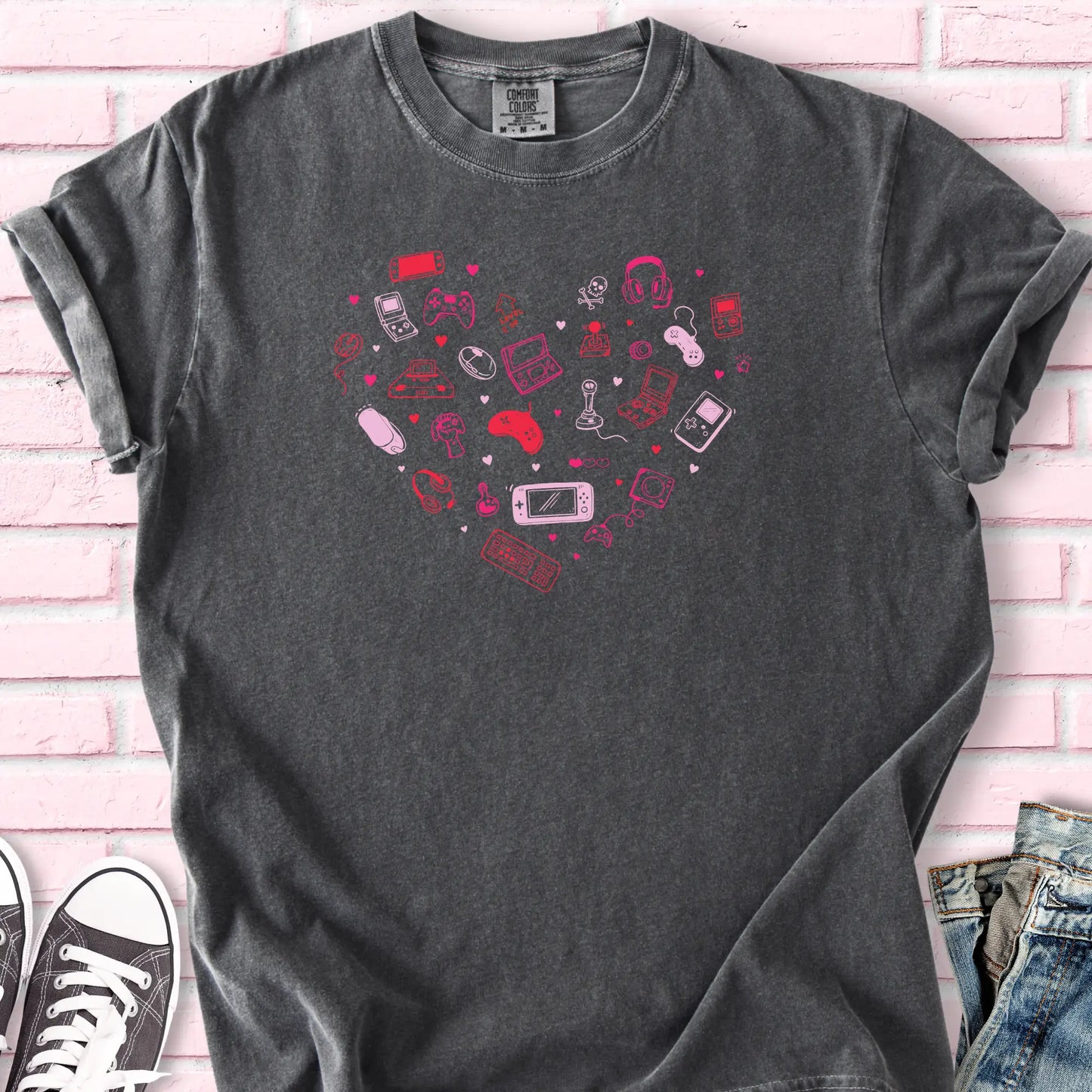Valentine's Gaming Heart T-shirt